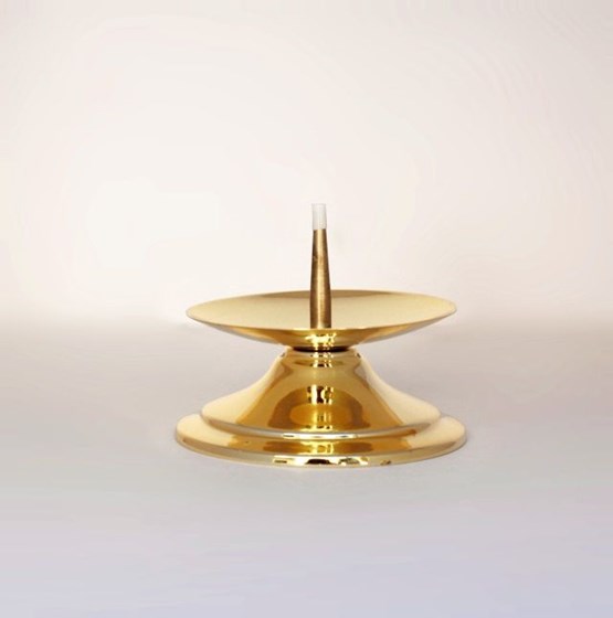 Lichtarz mosiężny pojedynczy - 4,5cm /J-340