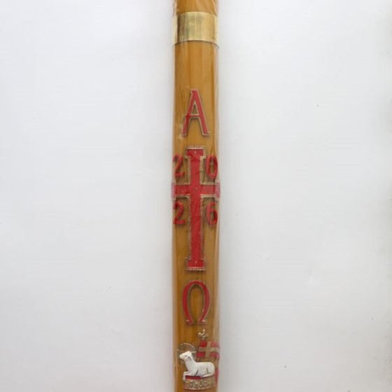 Paschał spalający/głowica - wys. 100cm, śr. 10cm