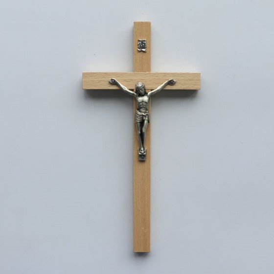 Krzyż wiszący - 20cm /drewniany (R-zwykły jasny)