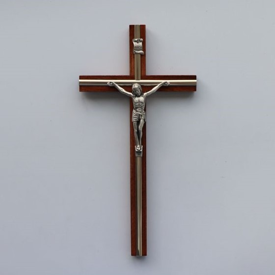 Krzyż wiszący - 27cm /drewniany (R-listwa ciemny)