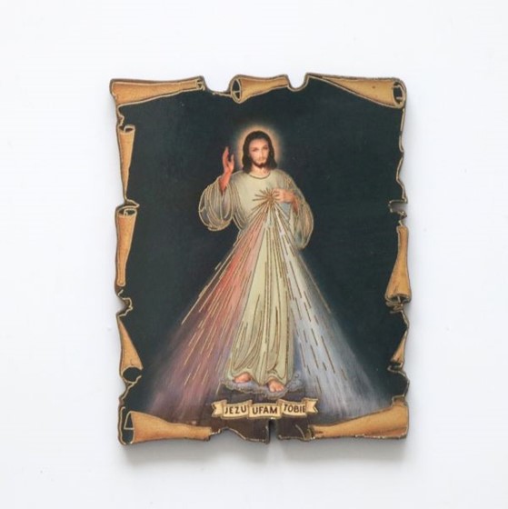 Plakietka z Jezusem Miłosiernym (R-nadruk)