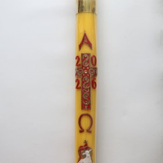 Paschał spalający/głowica - wys. 100cm, śr. 10cm