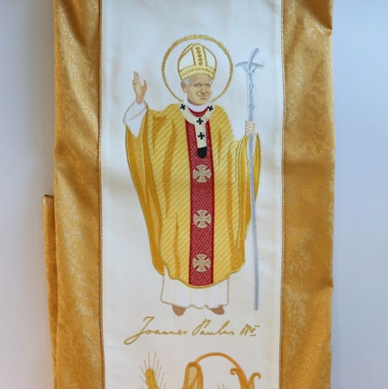 Ornat haftowany (K-727) Św. Jan Paweł II - zwykły