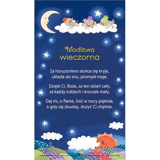 Modlitwa wieczorna /obrazek