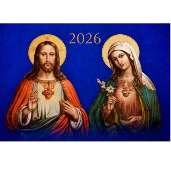 Kalendarz trójdzielny: Serce Jezusa i Serce Maryi