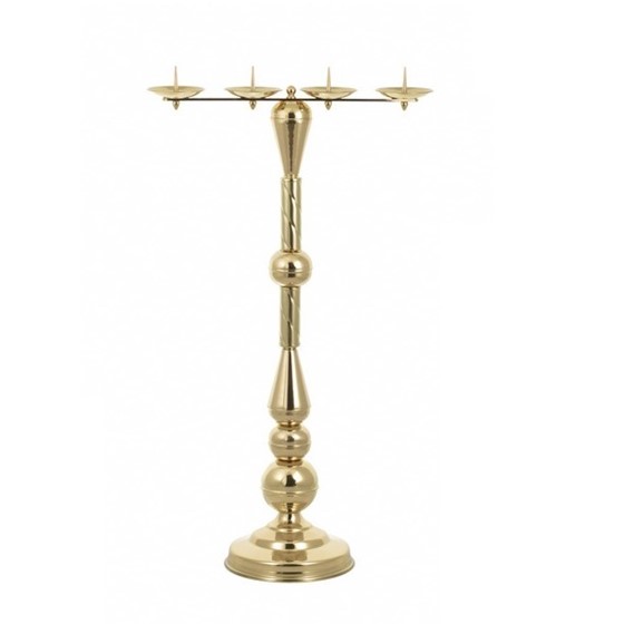 Lichtarz mosiężny poczwórny - 92cm /L33