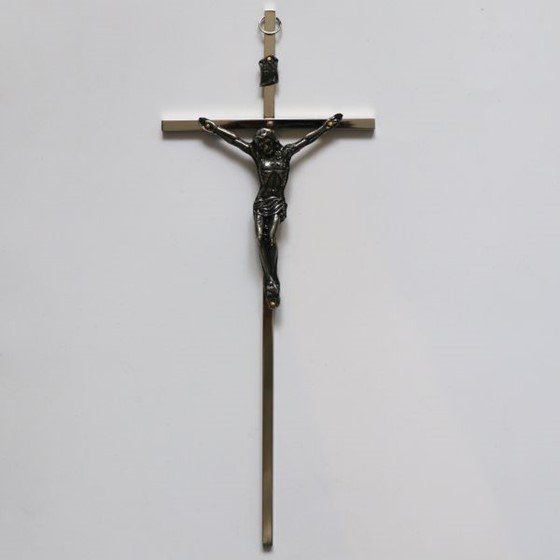 Krzyż wiszący - 25cm /srebny (ARK-S)