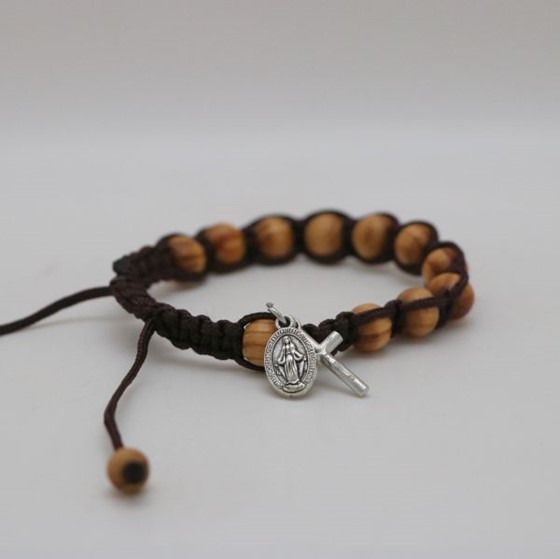 Bransoletka (ART-drewno-sznurek)