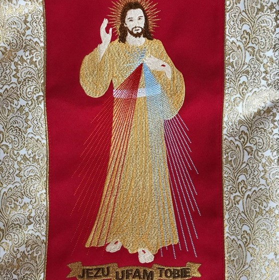 Ornat haftowany (K-736) Jezu Ufam Tobie