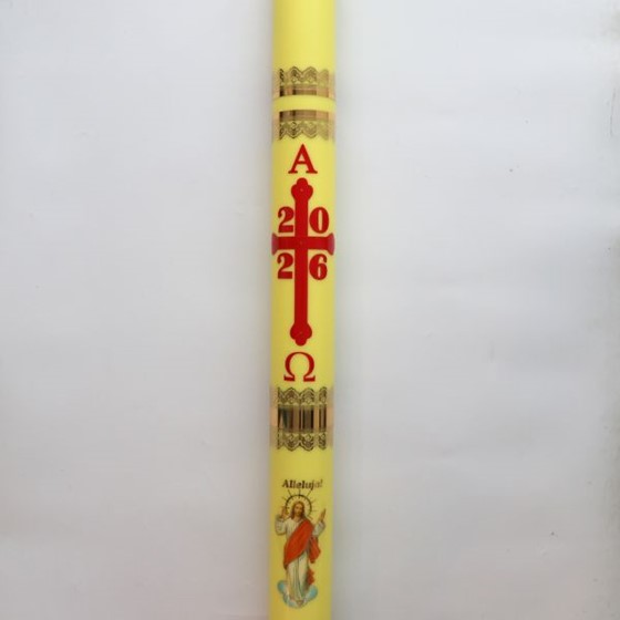 Paschał olejowy - wys. 110cm, śr. 9cm /L