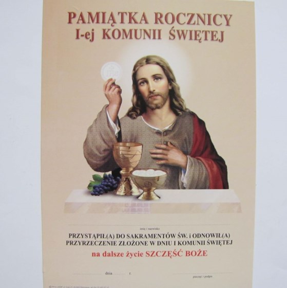 Pamiątka rocznicy Komunii Świętej (K-P-103)