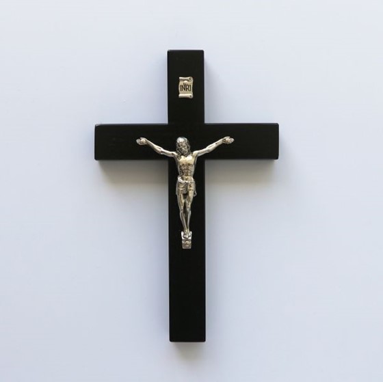 Krzyż wiszący - 20cm /czarny (OB3)