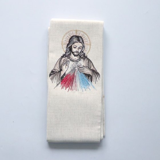 Stuła haftowana (H-010/05/49) Jezus Miłosierny