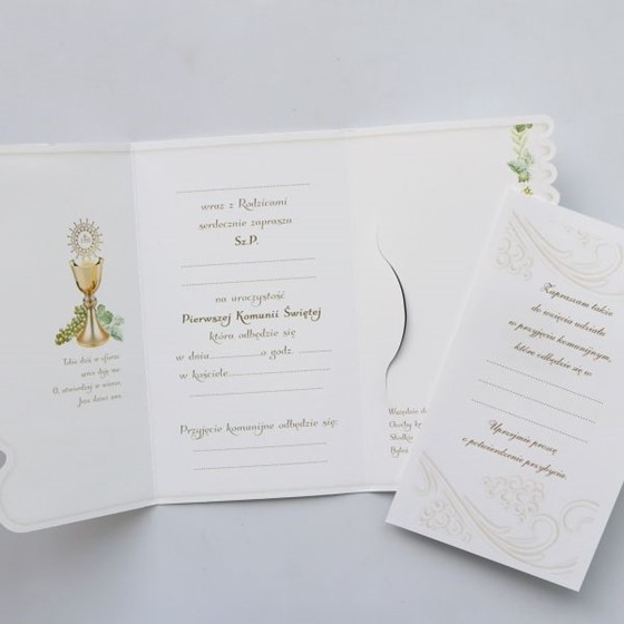 Zaproszenie na Komunię Świętą (A-9816) R