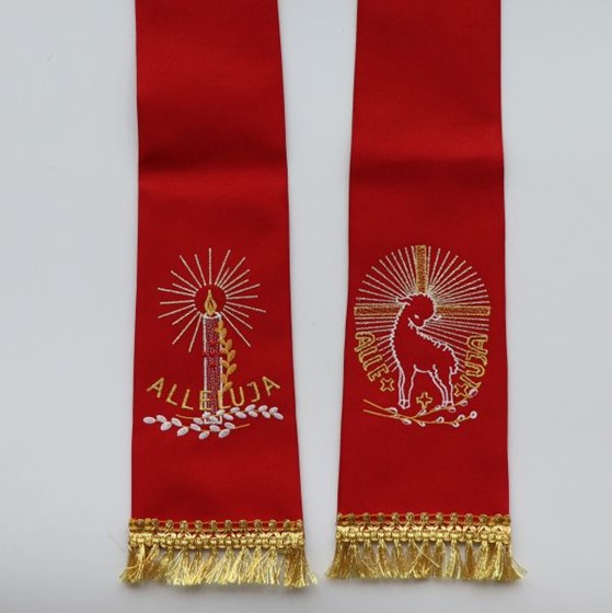 Stuła na krzyż /haftowana /2 (K)