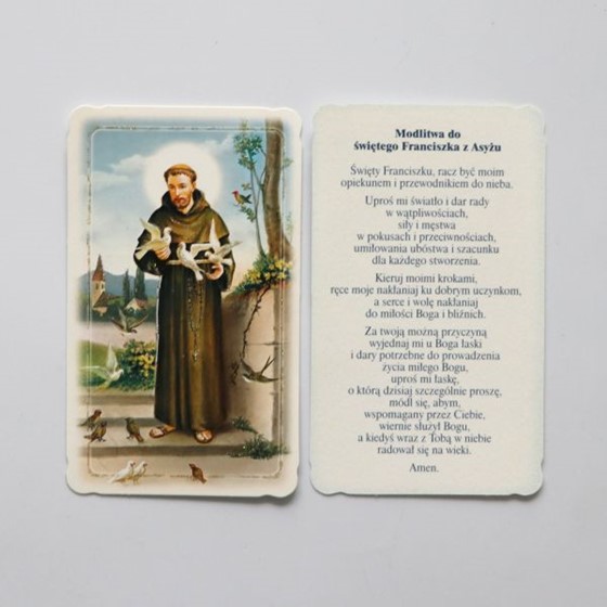 Święty Franciszek z Asyżu /brokat