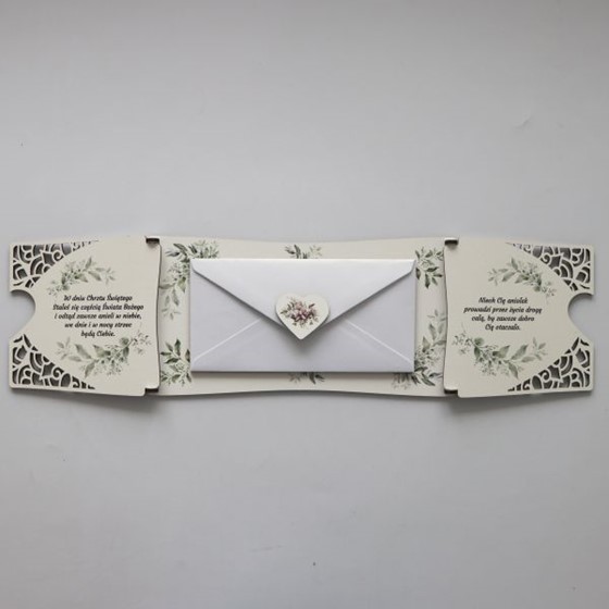 Kartka chrzcielna drewniana (KW-KND) R