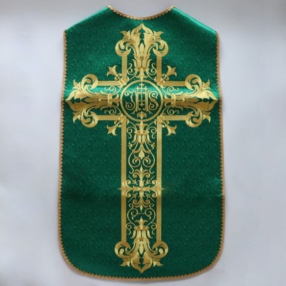 Ornat rzymski (S-10 IHS) zielony