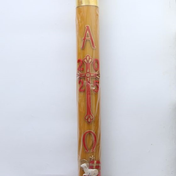 Paschał spalający/głowica - wys. 100cm, śr. 10cm