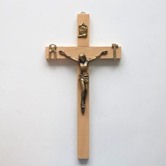 Krzyż wiszący - 25cm /drewniany (L-SLT-J)