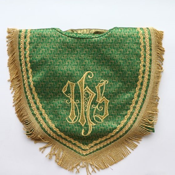 Kapa haftowana (K-801) /zwykła zielona