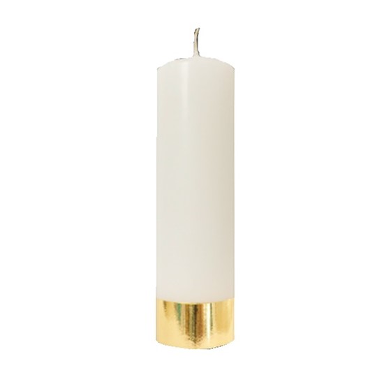 Świeca spalająca - wys. 23cm, śr.60mm /Biała