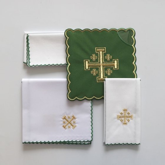Bielizna haftowana (H-030) zielona