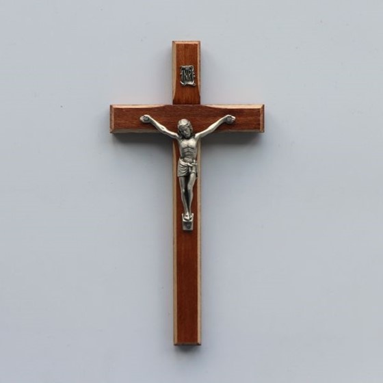 Krzyż wiszący - 16cm /drewniany (R-O ciemny)