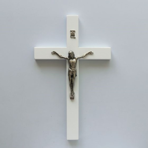 Krzyż wiszący - 31cm /biały (OB2)