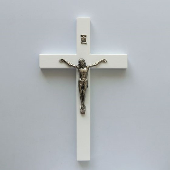 Krzyż wiszący - 31cm /drewniany (OB2 biały)