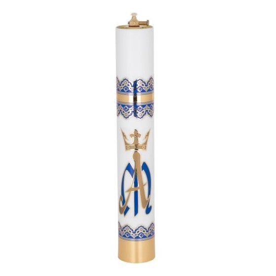 Świeca olejowa - wys. 40cm, śr.63mm /Maryjna