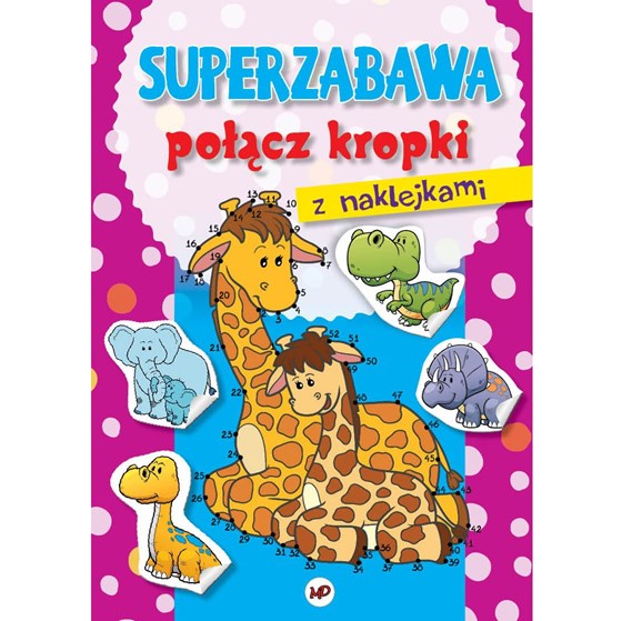 Superzabawa. Połącz kropki z naklejkami - Żyrafa