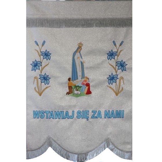 Chorągiew bogato haftowana /maryjna