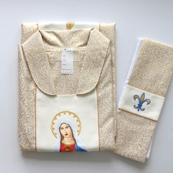 Ornat haftowany (K-760) Serce Matki Bożej