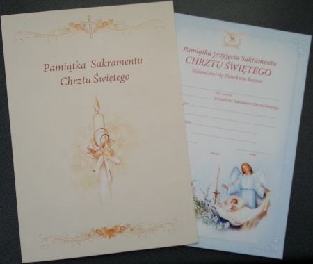 Teczka A5 z wkładem - chrzest (A-9)