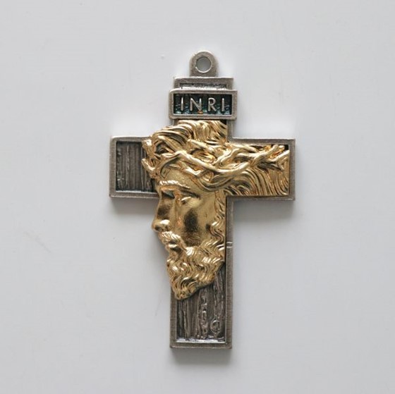 Krzyż wiszący - 8,5cm (Rys - twarz)