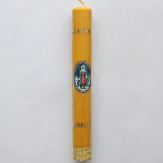 Świeca gromnica - wys. 40cm,  śr. 50mm (OB-nakl)