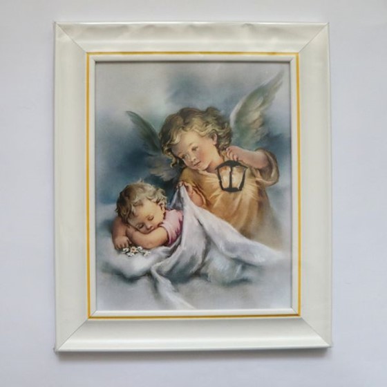 Anioł Stróż z 1 dzieckiem /26,5x31,5cm (0602)