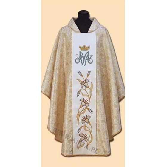 Ornat haftowany (K) maryjny - ozdobny