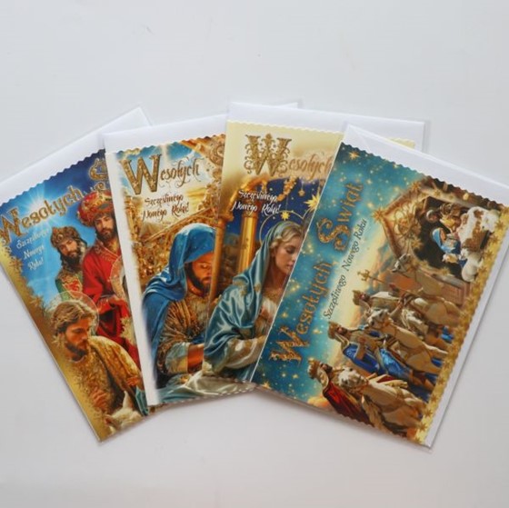 Karnety - B6 religijne (tekst; brokat) AG