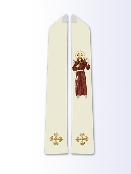 Stuła haftowana (S-124) Św. Franciszek