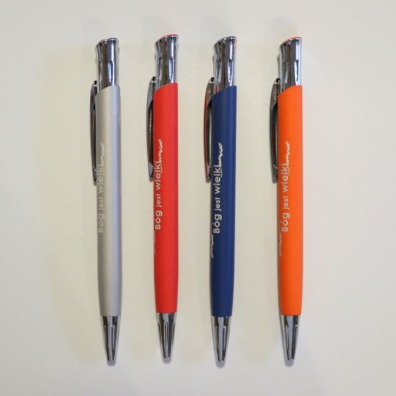 Długopis - metalowy + silikon (MG)