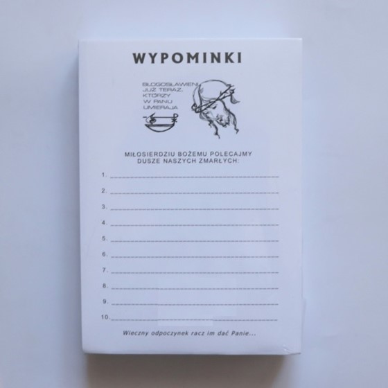 Kartki wypominkowe /A5 M