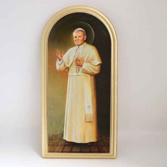 Św. Jan Paweł II (ST-04) 12x25cm /złocenie