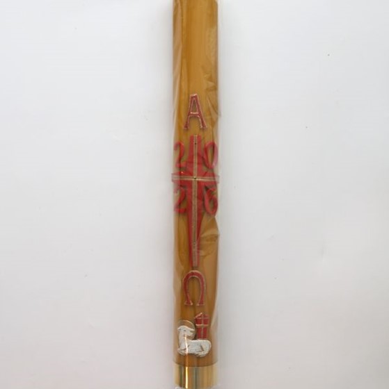 Paschał olejowy - wys. 70cm, śr. 8cm /WB-3