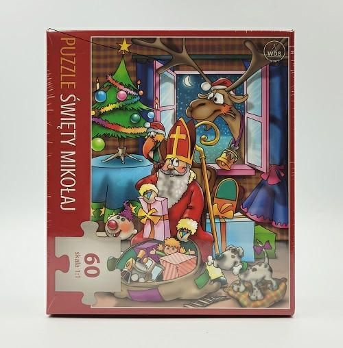Puzzle - Święty Mikołaj /60 elementów (SAND)