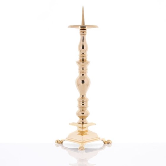 Lichtarz mosiężny pojedyńczy - 28cm /J-1058