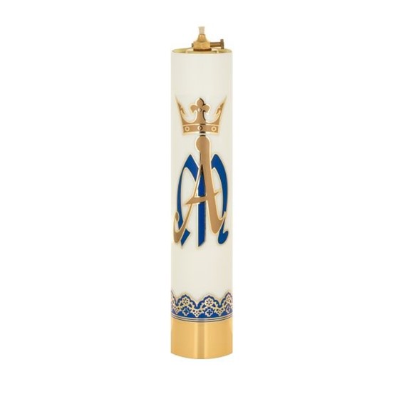 Świeca olejowa - wys. 31cm, śr.63mm /Maryjna