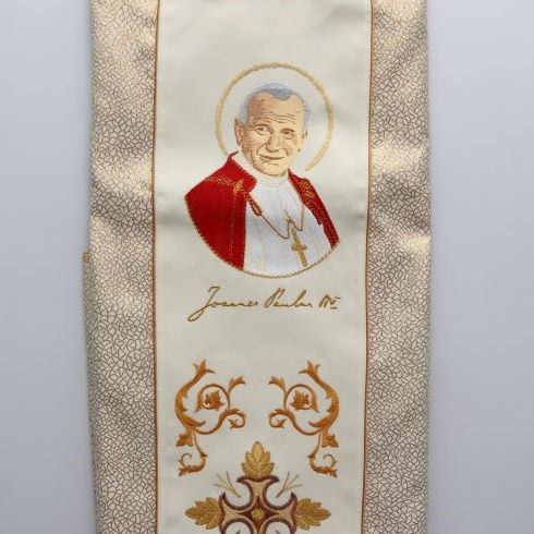 Ornat haftowany (K-726) Św. Jan Paweł II - zwykły