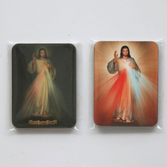 Plakietka z magnesem - Jezus Miłosierny (G)
